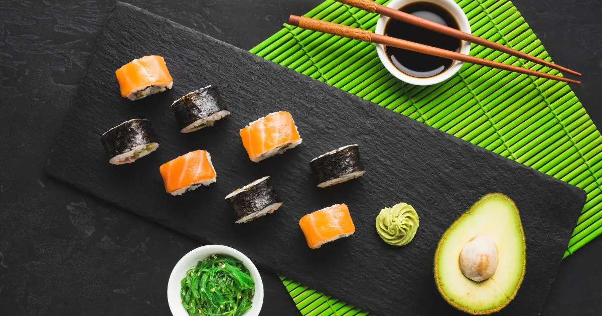 avocado and salmon roll