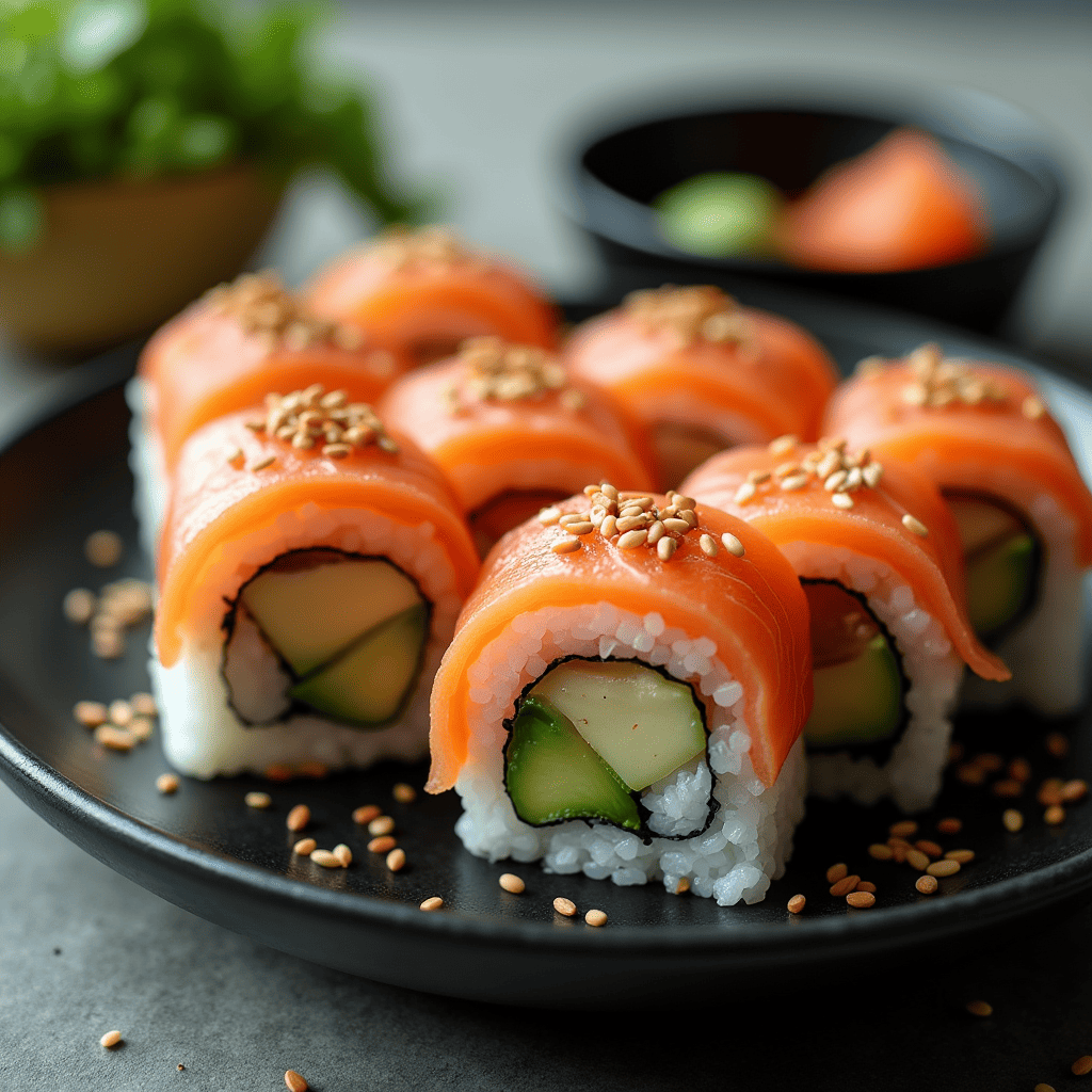 Avocado and Salmon Roll