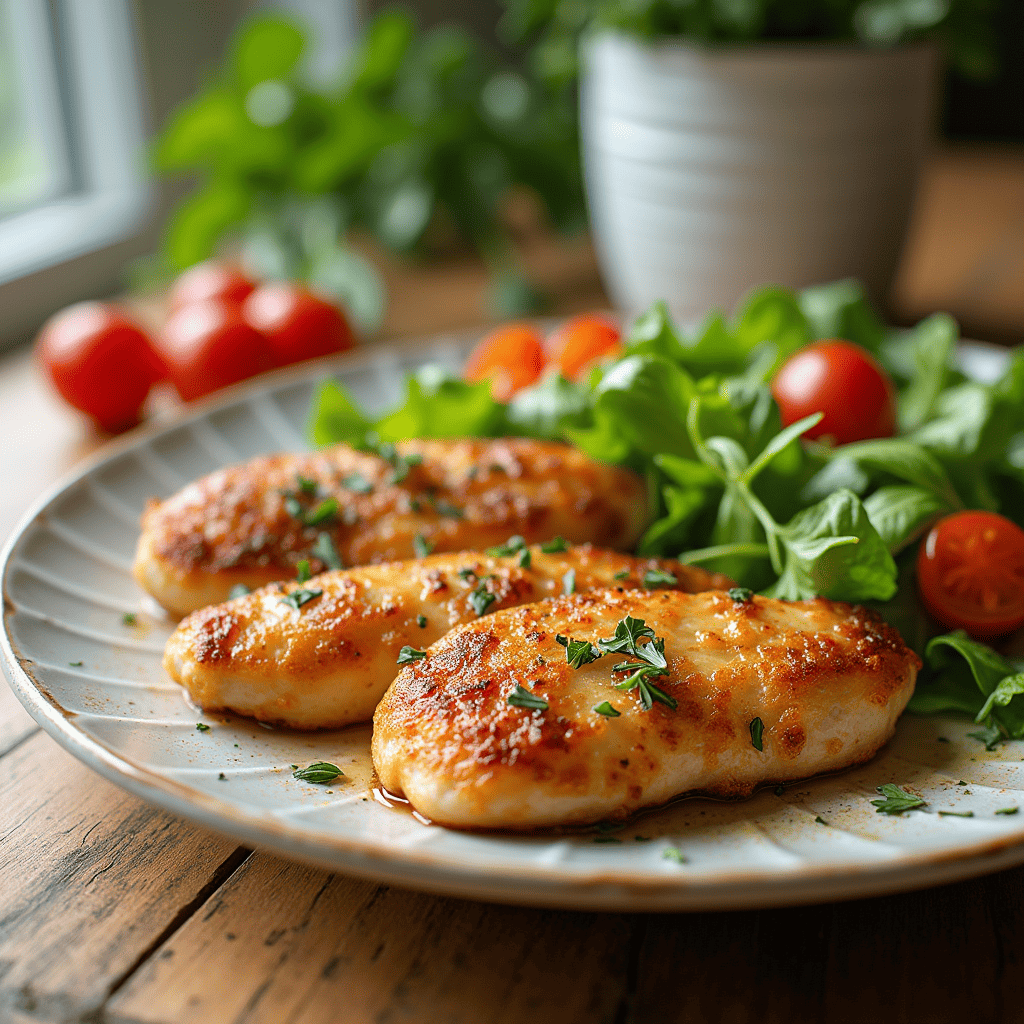 Thin chicken breast in oven
