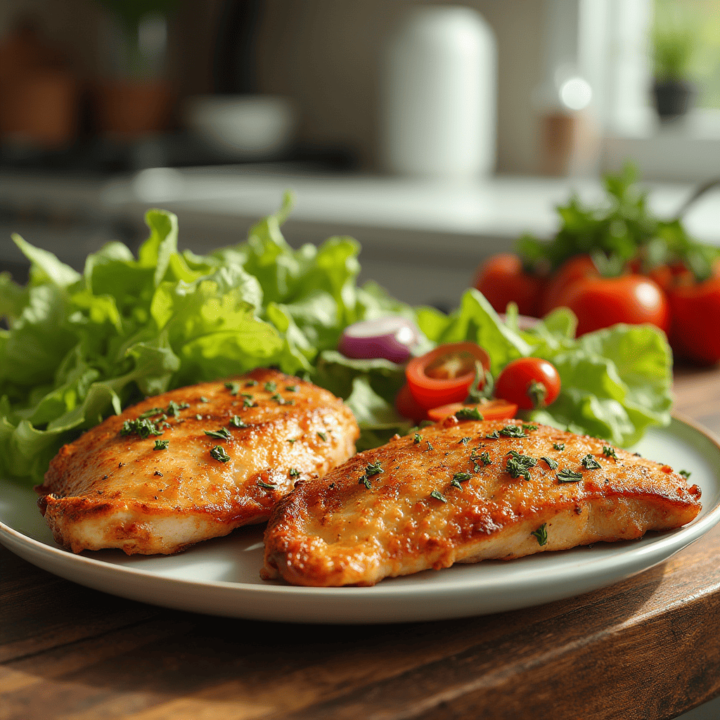 Thin chicken breast in oven